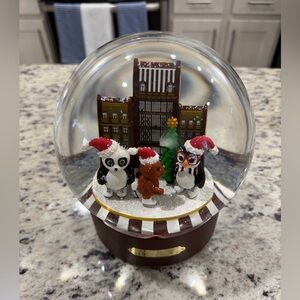 Henri Bendel Panda Penguin Bear Musical Snow Globe